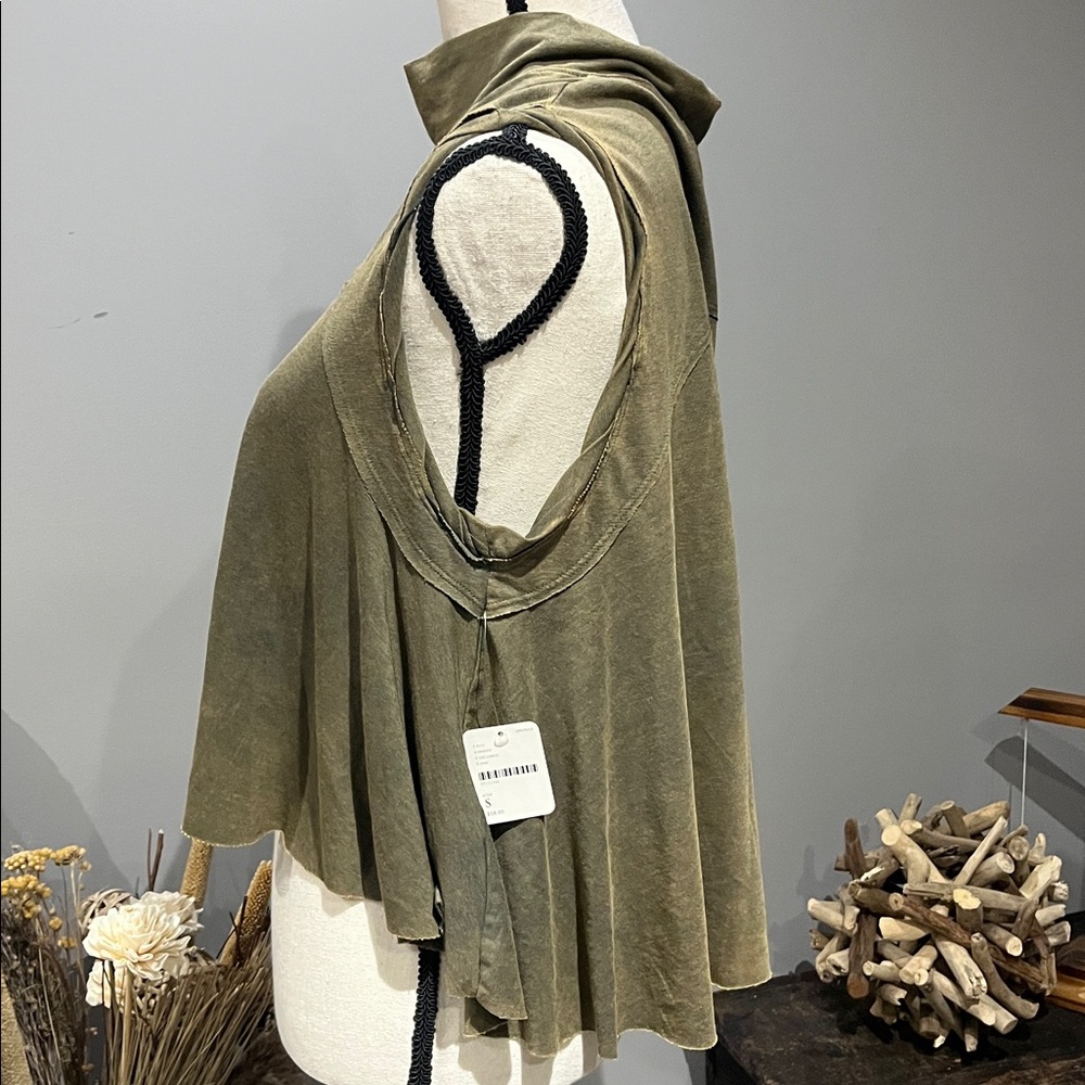 We The Free Olive Green Sleeveless Mock Neck Top - Picture 3 of 4